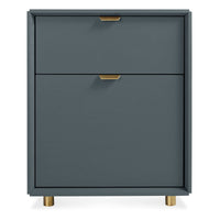 Dang File Pedestal in Marine Blue - Angle 1