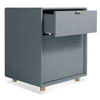 Dang File Pedestal in Marine Blue - Angle 4