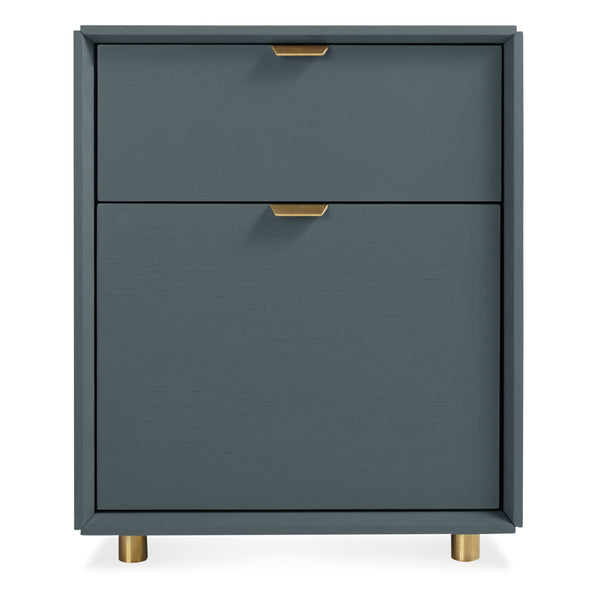 Dang File Pedestal in Marine Blue - Angle 1