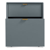 Dang File Pedestal in Marine Blue - Angle 2