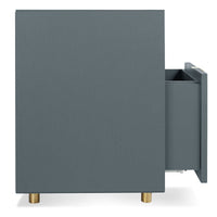 Dang File Pedestal in Marine Blue - Angle 7