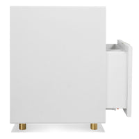 Dang File Pedestal in White - Angle 7