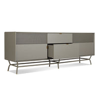 Dang 2 Door / 2 Drawer Console in Risk-Averse Grey - Angle 6