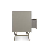 Dang 2 Door / 2 Drawer Console in Risk-Averse Grey - Angle 9