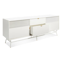 Dang 2 Door / 2 Drawer Console in White - Angle 7