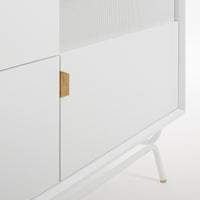 Dang 2 Door / 2 Drawer Console in White - Angle 12