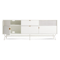 Dang 2 Door / 2 Drawer Console in White - Angle 2