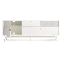 Dang 2 Door / 2 Drawer Console in White - Angle 2