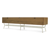 Dang Long and Low in Walnut / Putty Grey - Angle 6