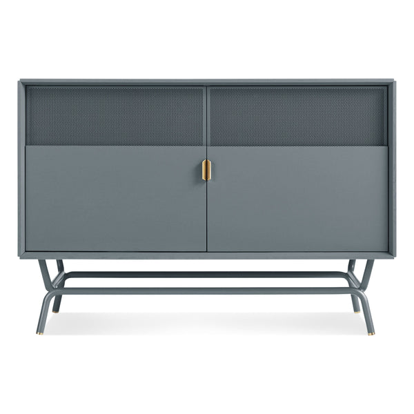 Dang Media Stand in Marine Blue - Angle 1