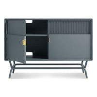 Dang Media Stand in Marine Blue - Angle 2