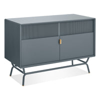 Dang Media Stand in Marine Blue - Angle 4