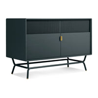 Dang Media Stand in Navy Green - Angle 3