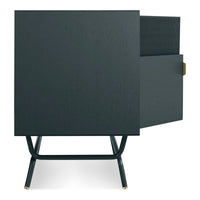 Dang Media Stand in Navy Green - Angle 8