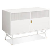 Dang Media Stand in White - Angle 6
