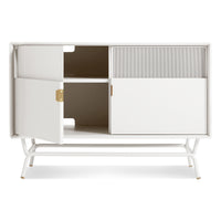 Dang Media Stand in White - Angle 4