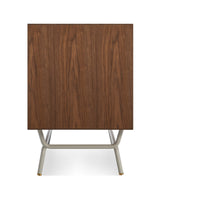 Dang Media Stand in Walnut / Putty Grey - Angle 7