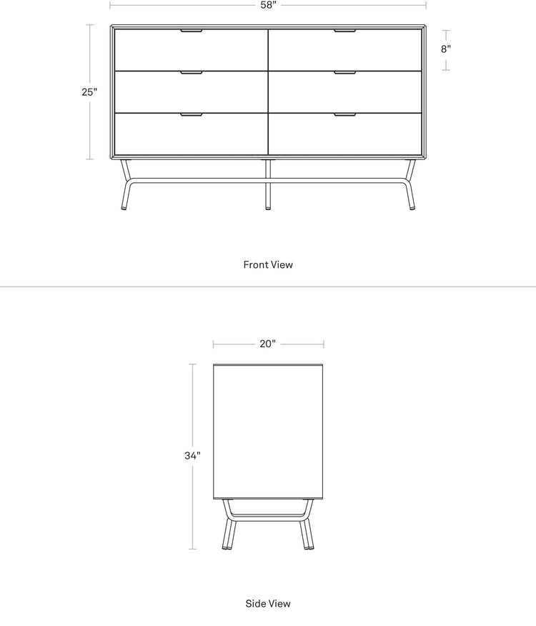 Dang 6 Drawer Dresser | Blu Dot