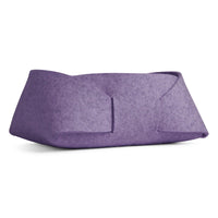 Double Tuck Medium Felt Basket in Lilac - Angle 3