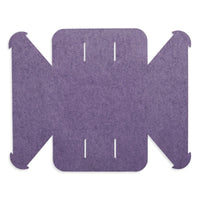 Double Tuck Medium Felt Basket in Lilac - Angle 8