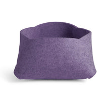 Double Tuck Medium Felt Basket in Lilac - Angle 6