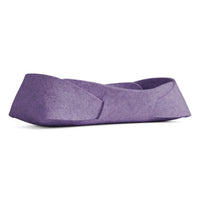 Double Tuck Small Felt Basket in Lilac - Angle 2