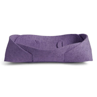 Double Tuck Small Felt Basket in Lilac - Angle 1