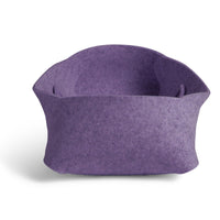 Double Tuck Small Felt Basket in Lilac - Angle 4