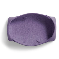 Double Tuck Small Felt Basket in Lilac - Angle 5