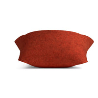 Double Tuck Small Felt Basket in Tomato - Angle 5