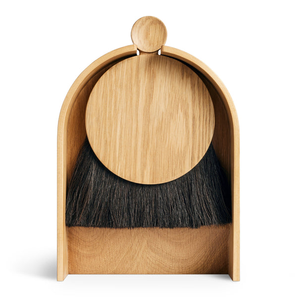 Dustiny&#39;s Child Broom and Dustpan in White Oak - Angle 1