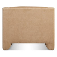 Double Down Lounge Chair en Camel Velvet - ángulo 6