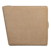 Double Down Lounge Chair en Camel Velvet - ángulo 4