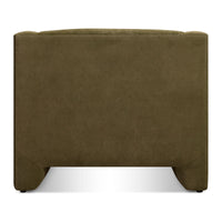 Double Down Lounge Chair en Moss Velvet - ángulo 6