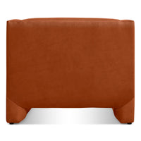 Double Down Lounge Chair in Toffee Leather - Angle 6