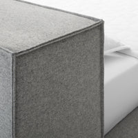 Dodu Bed in Vesper Light Grey - Angle 10