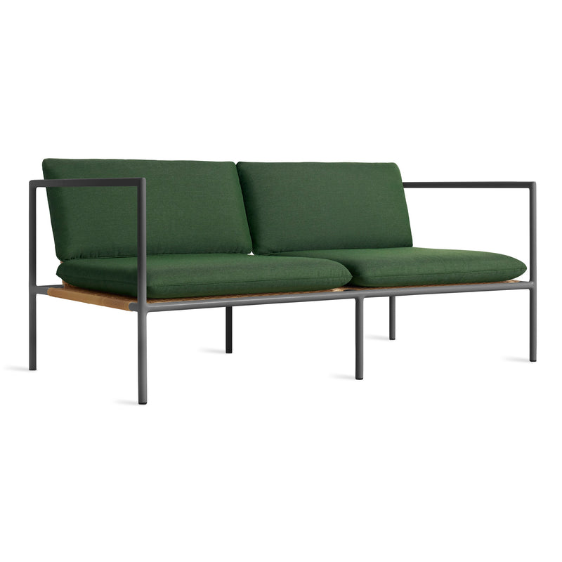 Dog Days Outdoor 2 Seat Sofa in Sunbrella Ivy - Angle 2