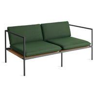 Dog Days Outdoor 2 Seat Sofa in Sunbrella Ivy - Angle 6