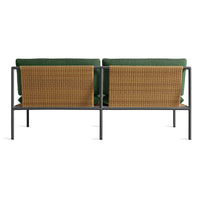 Dog Days Outdoor 2 Seat Sofa in Sunbrella Ivy - Angle 9