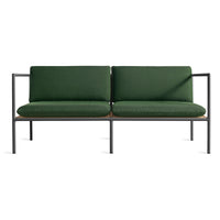 Dog Days Outdoor 2 Seat Sofa in Sunbrella Ivy - Angle 1