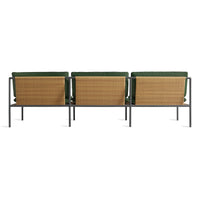 Dog Days Outdoor 3 Seat Sofa in Sunbrella Ivy / Charcoal - Angle 6