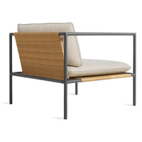 Dog Days Outdoor Lounge Chair in Sunbrella Linen - Angle 5