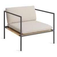 Dog Days Outdoor Lounge Chair in Sunbrella Linen - Angle 3