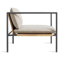 Dog Days Outdoor Lounge Chair in Sunbrella Linen - Angle 4