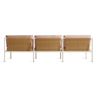 Dog Days Outdoor 3 Seat Sofa in Sunbrella Blush - Angle 6