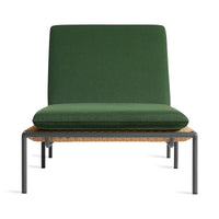 Dog Days Outdoor Sun Lounger in Sunbrella Ivy / Charcoal - Angle 6