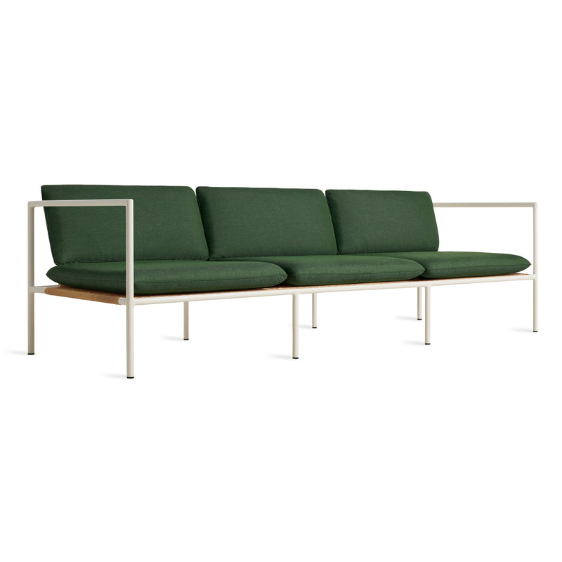 Dog Days Outdoor 3 Seat Sofa in Sunbrella Ivy - Angle 2