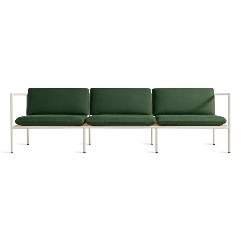 Dog Days Outdoor 3 Seat Sofa in Sunbrella Ivy - Angle 1