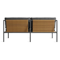 Dog Days Outdoor 2 Seat Sofa in Sunbrella Coal - Angle 6
