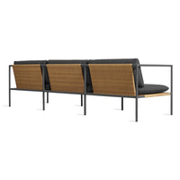 Dog Days Outdoor 3 Seat Sofa in Sunbrella Coal - Angle 5